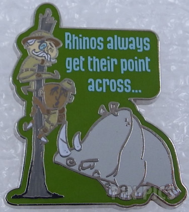 Rhino - Jungle Cruise Puns - Rhinos Always Get Their Point Across - Booster