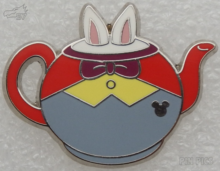 DLR - White Rabbit - 2014 Hidden Mickey Series - Alice in Wonderland Teapot
