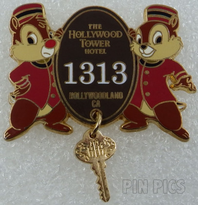 Disney 2015 Tower of Terror Room 1313 featuring Chip 'N Dale