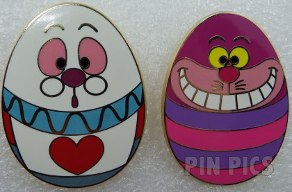 DLP - Easter Egg - Cheshire Cat and White Rabbit - Alice in Wonderland