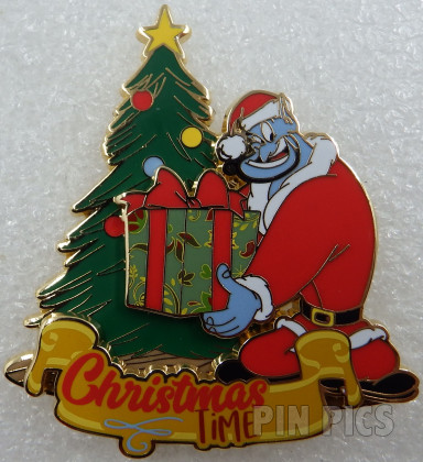 DLP - Genie - Aladdin - 2019 Christmas Time Event - Tree and present - Santa Claus