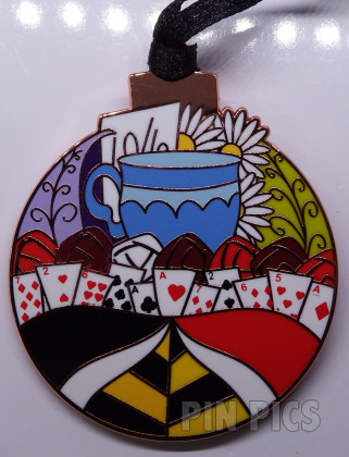 Alice and Queen of Hearts - Teacup and Cards - Ornament - Advent Calendar - Holiday