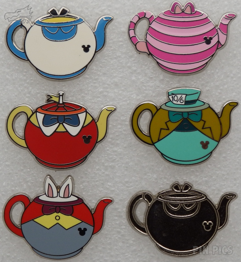 DLR - Alice in Wonderland Teapot Set - Hidden Mickey