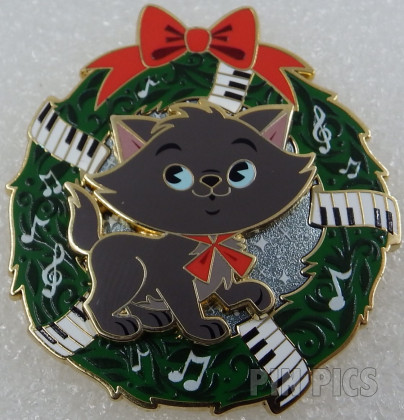 DSSH - Berlioz - Holiday Cat Wreath - Aristocats