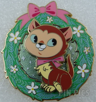 DSSH - Dinah - Holiday Cat Wreath - Alice in Wonderland