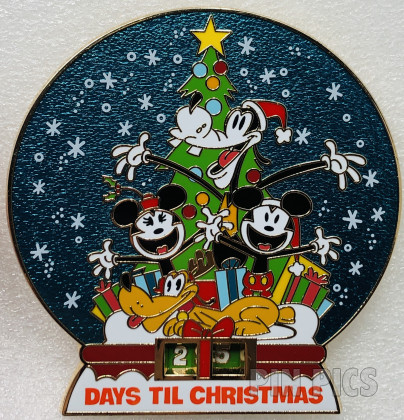 Mickey, Minnie, Pluto and Goofy - Days Til Christmas - Countdown - Holiday - Jumbo