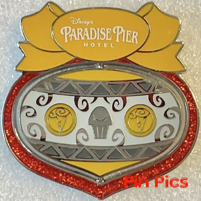 154246 - DLR - Hercules and Hades - Paradise Pier Hotel - Spinner Holiday Ornament - Christmas 2022