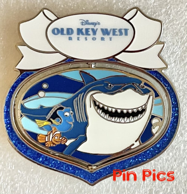 WDW - Bruce, Marlin, and Dory - Finding Nemo - Old Key West Resort - Spinner Holiday Ornament - Christmas 2022