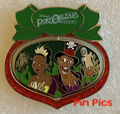 WDW - Tiana and Dr Facilier - Port Orleans Resort - Princess and the Frog  - Spinner Holiday Ornament - Christmas 2022