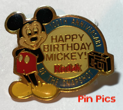 Mickey Kodak 100th Anniversary of the Snapshot Pin