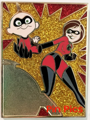 2013 Pixar Mystery Collection- The Incredibles- Elastigirl and Jack-Jack- CHASER