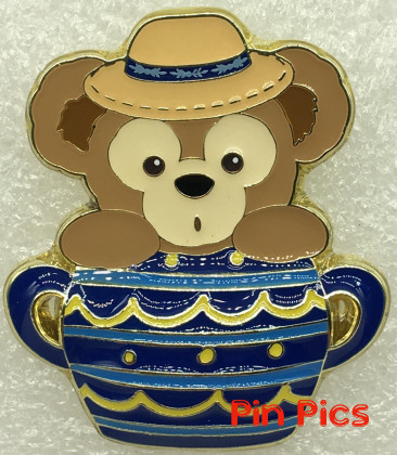 SDR - Duffy - Garden Time Set 1 - Brown Bear with Blue Flower Pot - Duffy and Friends