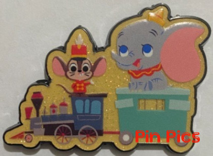 HKDL - Dumbo and Timothy - Casey Jr Circus Train - Character Park Attractions - Pin Trading Carnival