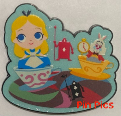 HKDL - Alice & White Rabbit - Teacups - Character Park Attractions - Pin Trading Carnival