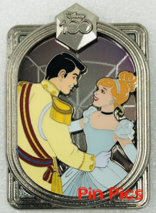 DEC - Cinderella and Price Charming - Celebrating With Character - Disney 100 - Silver Frame