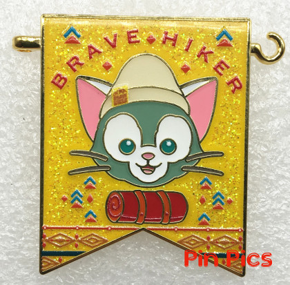 SDR - Gelatoni - Brave Hiker - Spring Hiking - Mystery - Pennant Flag Banner - Glitter - Duffy and Friends - Green Cat