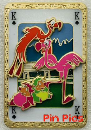 DEC - Flamingo and Hedgehog - King of Club - Alice in Wonderland - Playing Card