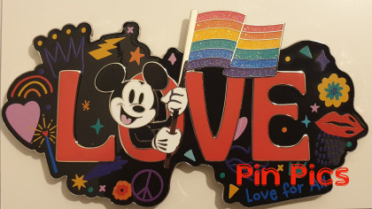 DLP - Mickey -  Love - Rainbow Flag - Jumbo