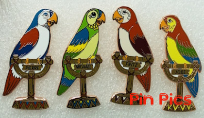 DL - Pierre, Micheal, Fritz and Jose - Enchanted Tiki Room - 60th Anniversary - Set