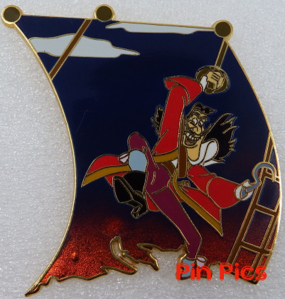 WDW - Captain Hook - Peter Pan Pirate Ship 6 Pin Puzzle - Happiest Pin Celebration On Earth