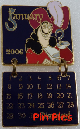 DLR - Captain Hook - Artist Proof - 2006 Disneyland Resort Calendar - January