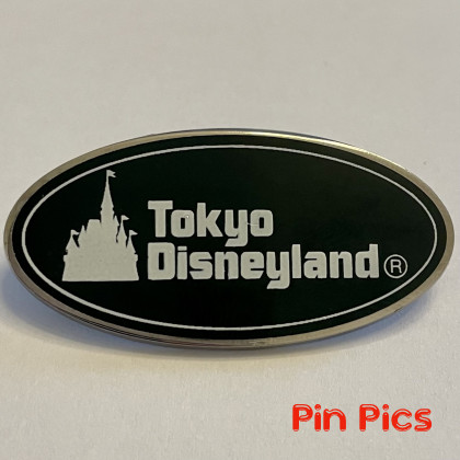 TDR - Tokyo Disneyland - Black Oval - White Castle - Logo