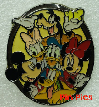 Jerry Leigh - Mickey, Minnie, Pluto, Donald, Daisy and Goofy - Sensational Six - Oval
