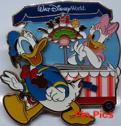 HKDL - Donald and Daisy - Food Cart - Frozen Treats WDW - Pin Trading Carnival