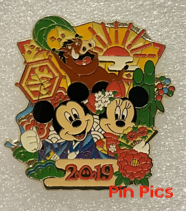 TDR - Mickey, Minnie and Pumbaa - New Year - TDS