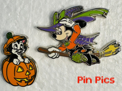 Minnie and Figaro Halloween 2-pin set