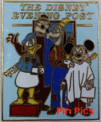 WDW - Mickey, Donald, Goofy & Brer Bear - Norman Rockwell Disney Evening Post