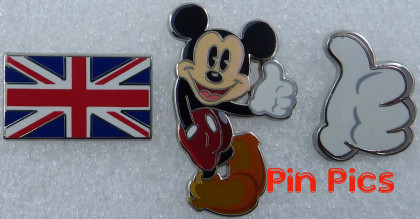 London DS -  3 Pin Set (Mickey, Flag, Thumb)