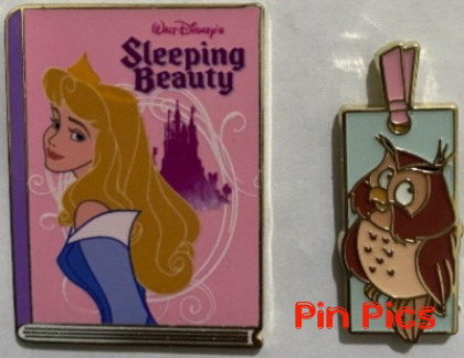 Sleeping Beauty Aurora Book and Bookmark Disney Pin
