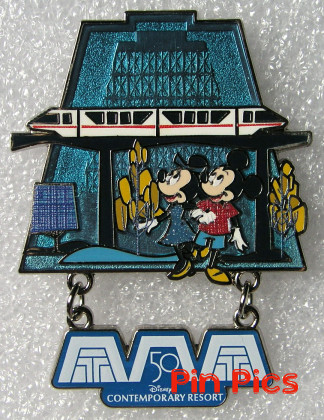 WDW - Minnie and Mickey - Contemporary Resort - 50th Anniversary - Monorail - Dangle