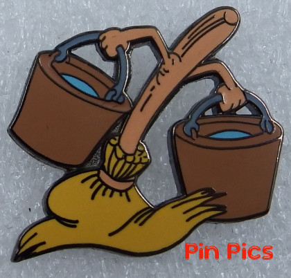 DL - Broom with Arms Bent and 2 Buckets - Fantasia 2000