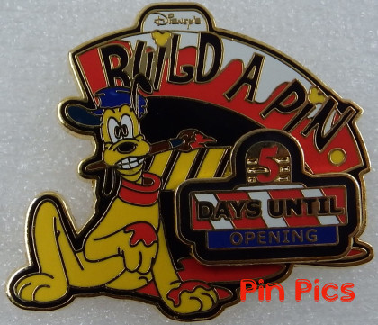 WDW - Pluto - Build A Pin - Countdown 5 Days Until Opening