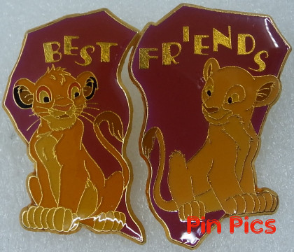 Lion King Simba & Nala Best Friends Pin Set