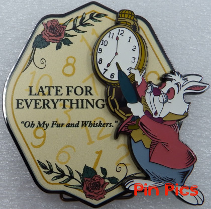 HKDL - White Rabbit - Alice in Wonderland - Pin Trading Carnival 2023 - Quote - Mini Jumbo