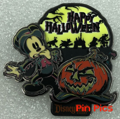 DL - Mickey and Jack O Lantern - Halloween - Magic Key - Glow in the Dark