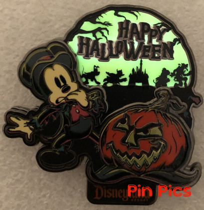 157653 - DL - Mickey and Jack O Lantern - Halloween - Magic Key - Glow in the Dark