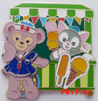HKDL - Gelatoni and Shellie May - Green Cart - 2018 Duffy and Friends Starter Lanyard