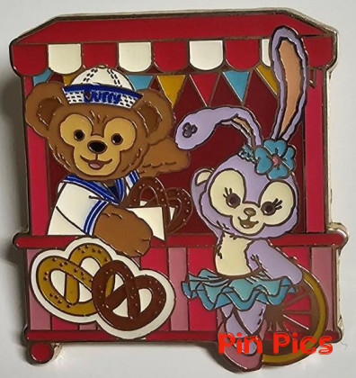 HKDL - Duffy and StellaLou - Red Cart - 2018 Duffy and Friends Starter Lanyard