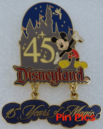 DL - Mickey - Disneyland 45 Years of Magic - Dangle