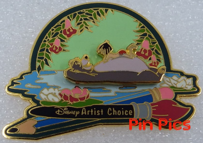 WDW - Mowgli Baloo Floating - Epcot Around Our World Pin Event Artist Choice #3 - Jungle Book