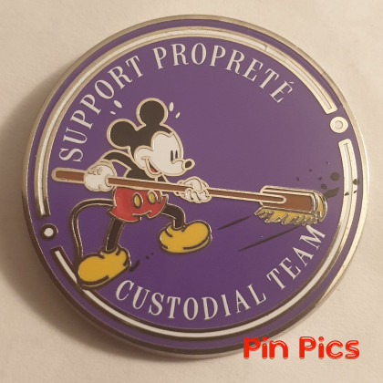 DLP - Mickey Sweeping - Support Proprete Custodial Team - Purple
