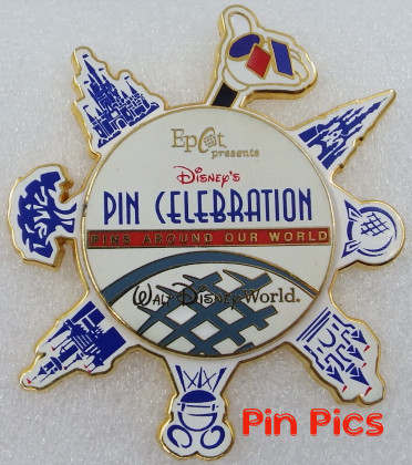 6241 - WDW - Epcot - Pin Celebration Logo -  Spinner