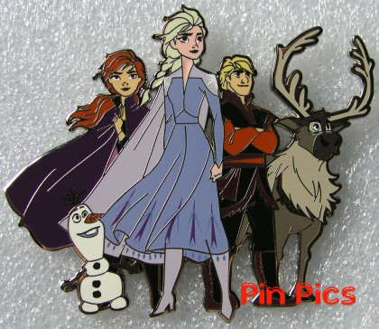 DLP - Frozen II - Group Cluster - Olaf, Anna, Elsa, Kristoff, Sven