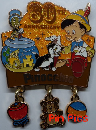HKDL - Pinocchio, Figaro, Jiminy, and Cleo - 80th Anniversary