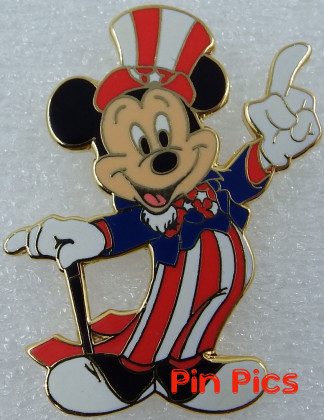 Mickey Mouse - Uncle Sam - Pointing Up - Patriotic