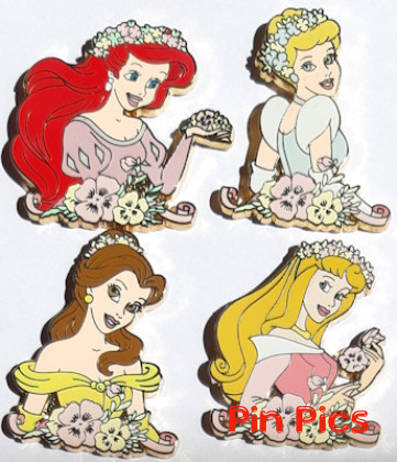 DS - Princesses with Flowers - 4 Pin Set